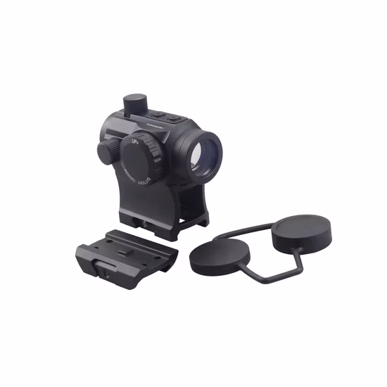 Erains M1al Style 4-5moa Tactical Compact Scope Enclosed 1X28 Botones superiores Interruptores y Riser Mount Arma incluida Red and Green DOT Sight