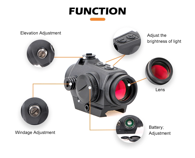 Tactical Compact Low Profile Red DOT Scope Waterproof Red DOT Sight