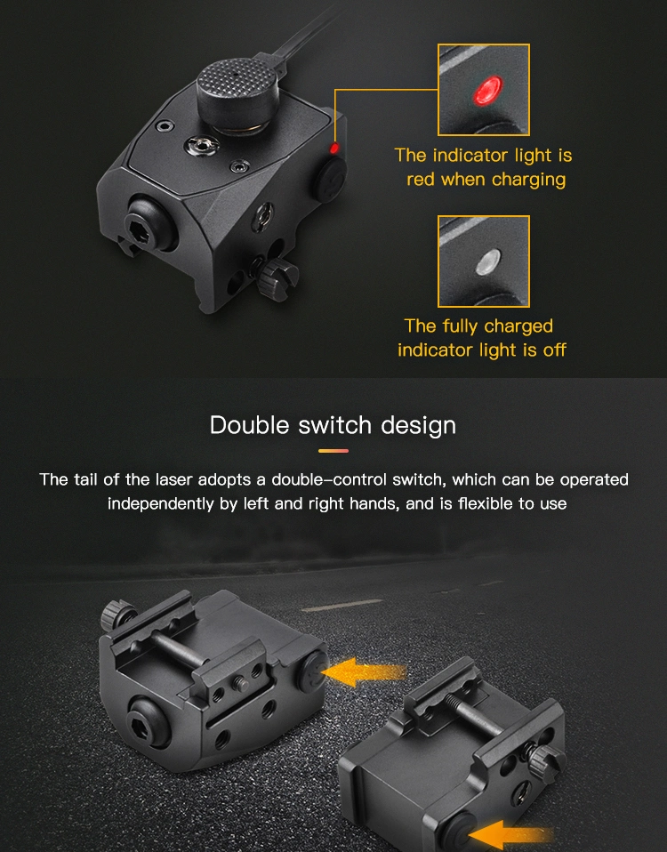 New Green Laser Mini Weapon Light Magnetic Charging Laser Sight 3 Installation Gun Red DOT Sight