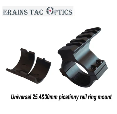 Soporte de anillo táctico estándar de 25,4 y 30 mm Picatinny Weaver Rail Scope