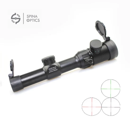 Spina Optics 1-4X20 mira telescópica impermeable para caza al aire libre alcance táctico