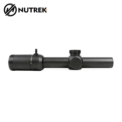 Nutrek Optics 1-10X24 SFP Ffp fibra reforzada impermeable caza pistola riflescope Red DOT Scope